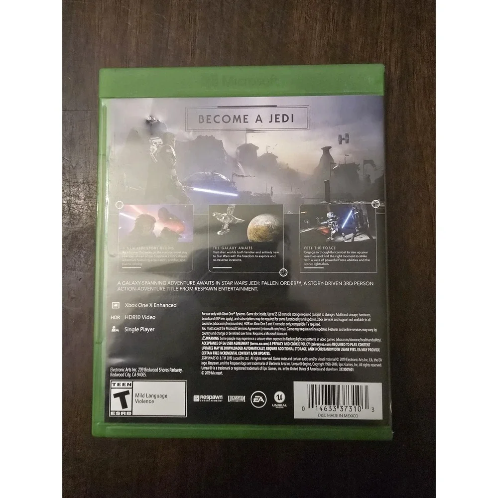Star Wars Jedi: Fallen Order - Microsoft Xbox‎ One TESTED